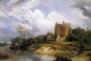 River Landscape With Ruins — Wijnandus Johannes Josephus Nuyen
