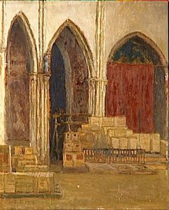 Vue Interieure De L'eglise Des Jacobins De Toulouse En 1918 — Paul Jamot, Impressionism