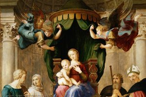 Madonna With The Baldachino (detail) — Raphael