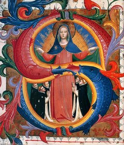 Madonna Of Mercy With Kneeling Friars — Fra Angelico