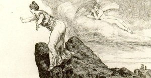 Sister Jumping From A Rock — Max Klinger, Symbolism