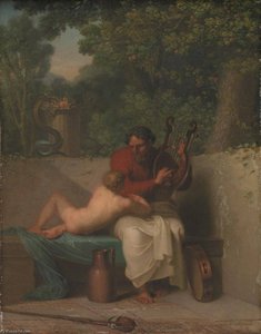 The Greek Poet Anacreon and Bathyll