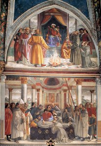 Right Wall Of The Sassetti Chapel (detail) — Domenico Ghirlandaio