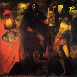 Saint Roch With Saint Jerome And Saint Sebastian (after A Picture Attributed To Alessandro Oliverio) — John Singer Sargent, Impressionistic Realism