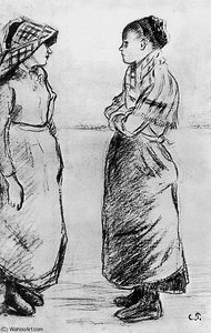 Study For The Cat Sun — Camille Pissarro