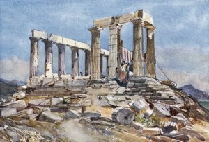 The Temple Of Athena At Sunium - — John Fulleylove