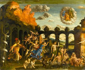 Minerve Chassant Les Vices Du Jardin De La Vertu — Andrea Mantegna
