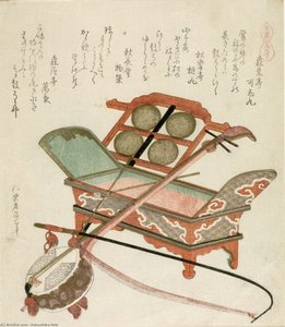 Musical Instruments — Katsushika Hokusai, Ukiyo-e