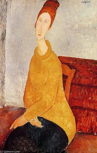 Jeanne Hebuterne In Yellow Sweater — Amedeo Clemente Modigliani, Early Modernism