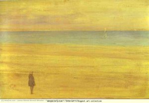 Harmony In Blue And Silver, Trouville — James Abbott Mcneill Whistler, Tonalism