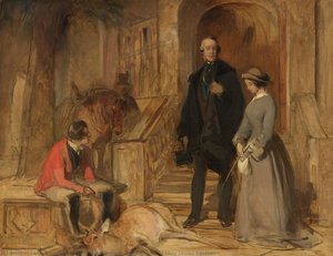 The Duke Of Devonshire And Lady Louisa Egerton — Charles Landseer, Academic Realism