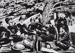 The Blessing Of The Elderly — Martiros Sarian, Naive Art / Primitivism