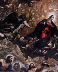 Paradise (detail) — Jacopo Tintoretto