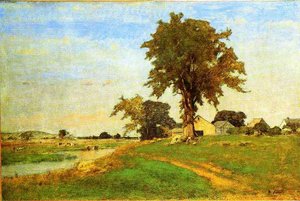 Old Elm At Medfield — George Innes