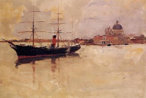 Ship In Grand Canal — Frank Duveneck