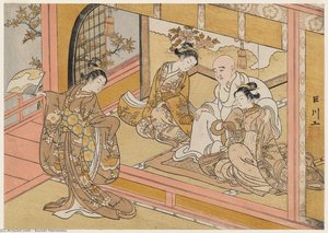 Hotoke Gozen Dancing Before Kiyomori — Suzuki Harunobu