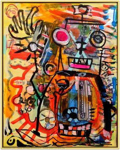 Robot With C10 Grill Tie — David Michael Hinnebusch, Neo Expressionism