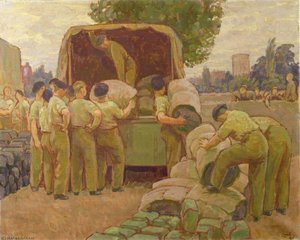 Canadian Forces Reach Their Billets — Henry Lamb
