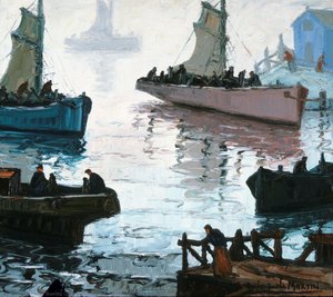Entrando A La Boca — Benito Quinquela Martín, Impressionist Style