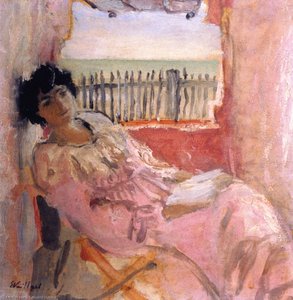 Madame Hessel At The Seashore — Jean-édouard Vuillard, Post-impressionism