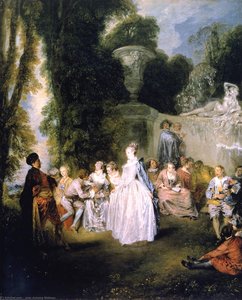 Venetian Pleasure — Jean-antoine Watteau, Rococo