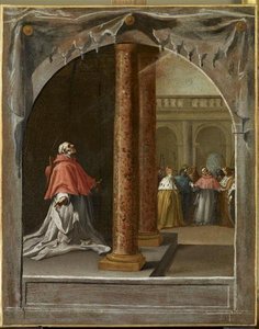 Saint Nicolas Albergati, Chartreux Et Cardinal De Santa Croce — Vicente Carducho, Spanish Baroque