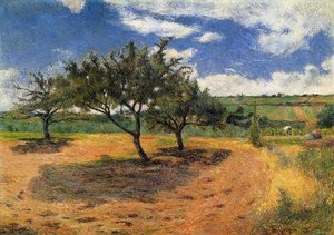 Apple-trees In Blossom — Eugène Henri Paul Gauguin, Post-impressionism