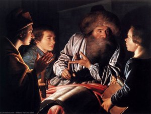 Philosopher And Pupils — Willem Van Der Vliet
