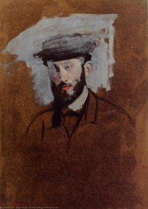 Portrait Of Eugene Manet (study) — Edgar Degas, Impressionism