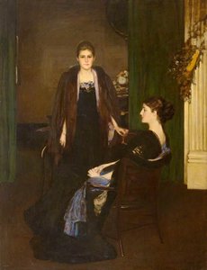 Miss Esther Joanna Marie Mclaren And Mrs Katherine Oliver, Née Mclaren — Sir John Lavery, Edwardian Portraiture