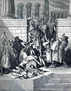 Slaughter Of The Sons Of Zedekiah Before Their Father — Paul Gustave Doré