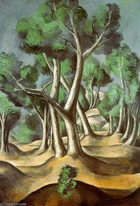 Grove Oil On Canvas The Hermitage, St. Peters — André Derain