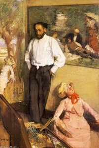 Portrait Of Henri Michel-levy In His Studio — Edgar Degas, Impressionism