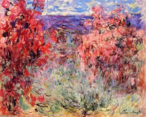 Flowering Trees Near The Coast — Claude Monet