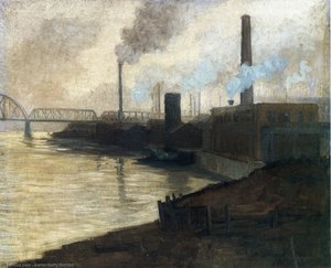 Industrial Scene - Mills On The Monongahela — Aaron Harry Gorson