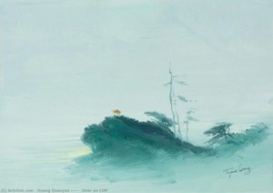 Deer On Cliff — Huang Quaoyao (黃齊耀)