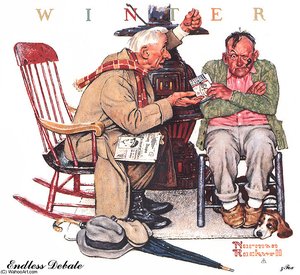 Endless Debate — Norman Rockwell