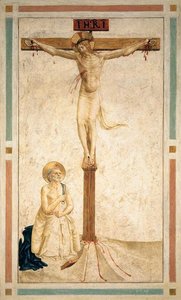 Crucifixion With St Dominic Flagellating Himself (cell 20) — Fra Angelico
