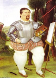 Autoportrait En Coquistador Espagnol — Fernando Botero