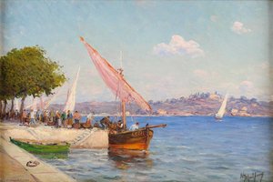 Fish Market On Hafen Quai — Henry Malfroy
