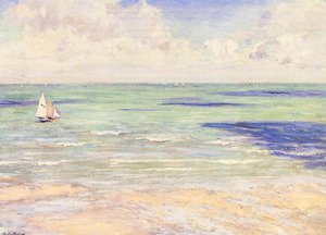 Seascape, Regatta At Villers — Gustave Caillebotte