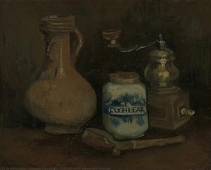 Still Life With A Bearded-man Jar — Vincent Willem Van Gogh, Post-impressionism