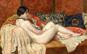 Model Resting — Theo Van Rysselberghe, Post-impressionism