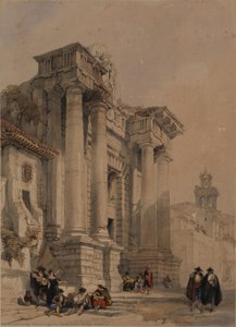 Gate Of The Bridge. Cordoba — David Roberts, Orientalist Painting