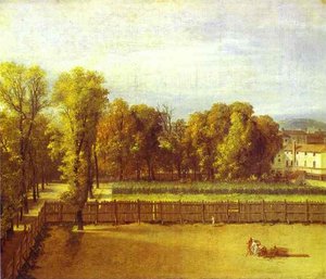 View Of The Luxembourg Gardens In Paris — Jacques-louis David, Neoclassical Painting