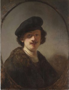 Self-portrait With Shaded Eyes — Rembrandt Van Rijn