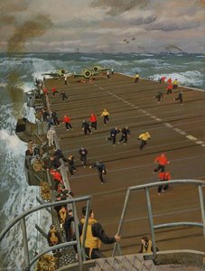 Clear Flight Deck On Board An Aircraft Carrier — Stephen Bone
