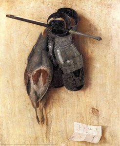 Still Life With Partridge And Iron Gloves — Jacopo Barbari