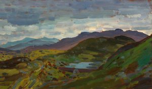 Welsh Mountains Merioneth A View From Tanygrisiau — Augustus Edwin John