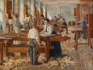 The Carpenter Shop Of Sophy Christiansen — Maria Christine Thygesen Thymann, Realism